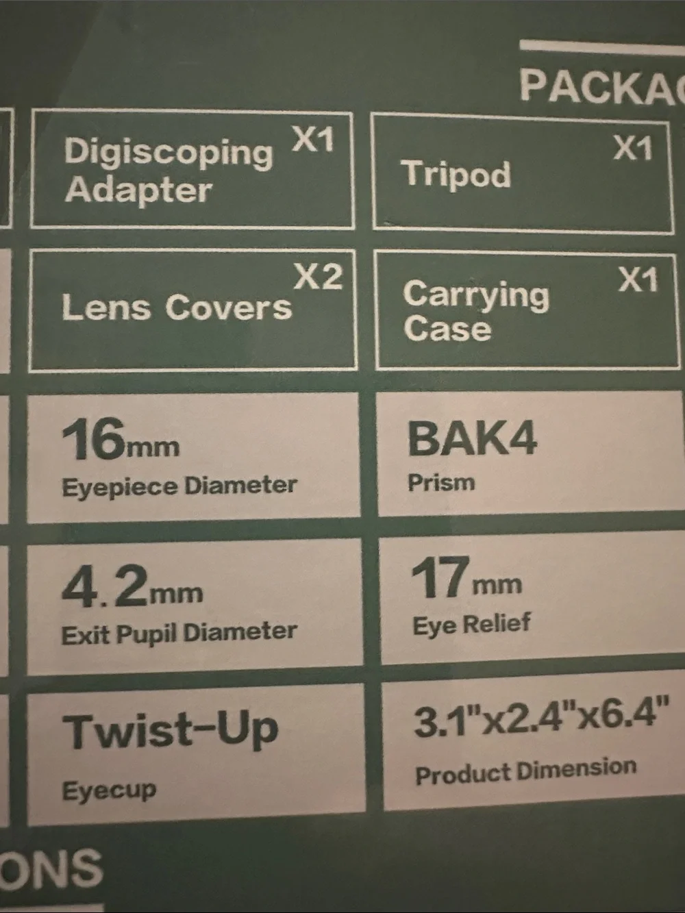 GOSKY 12 x 59 Monocular KIT NEW in SEALED BOX Never Opened